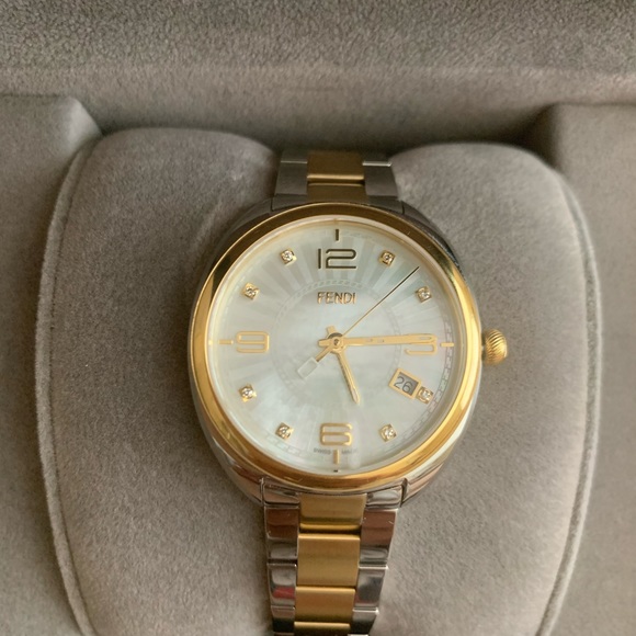 34MM Two-Tone Stainless Steel & Diamond Bracelet Watch - Picture 1 of 9